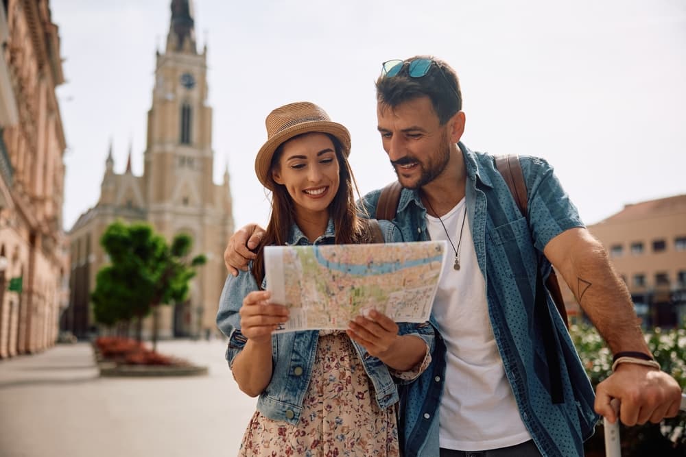 british couple traveling