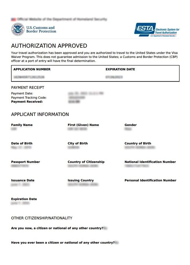 approved esta
