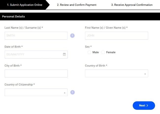 esta-application-form-ontrailvisa