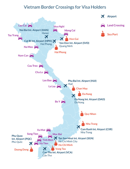 Vietnam-Crossings-borders-Map